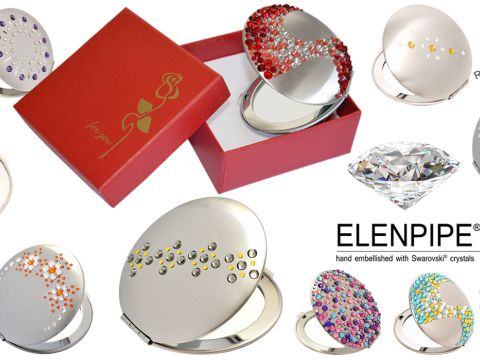 Lusterka Elenpipe® hand embellished with Swarovski® crystals