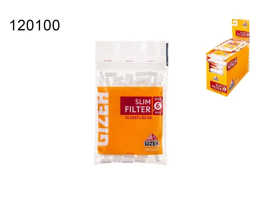 Box 40 filters GIZEH Slim 6 mm - AliExpress