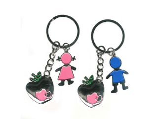 Key fob "children and apples" set 2 pc