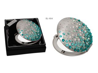Cosmetic metal round mirror "Corals IV"