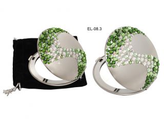 Cosmetic metal round mirror "Corals II"