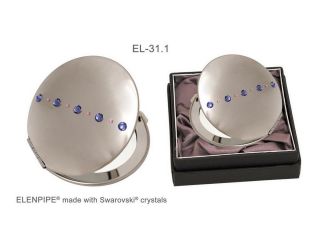 Cosmetic metal round mirror "Line"