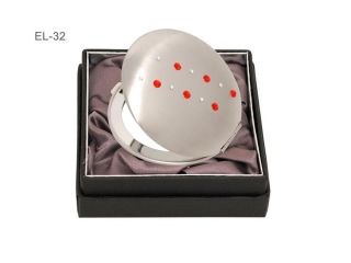 32 lusterko kosmetyczne czerwony biały Swarovski crystal cosmetic mirror red white Kosmetik Taschenspiegel dla Niej gift (6).jpg