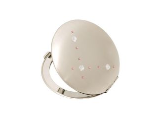 37 lusterko kosmetyczne biały różowy Swarovski crystal cosmetic mirror white pink Kosmetik Taschenspiegel dla Niej gift (1).jpg