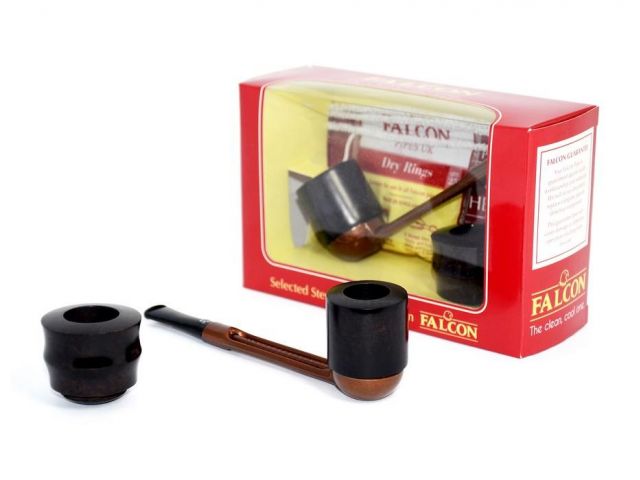 624311101 fajka-Falcon-prosty-brązowy-cybuch-dwie-gładkie-główki-Dublin-Plymouth-pudełko-producenta.jpg