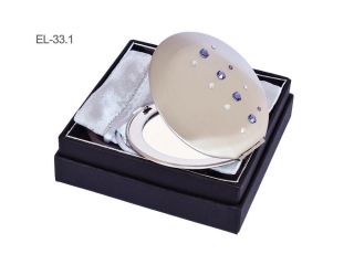 33.1 lusterko kosmetyczne fiolet biały Swarovski crystal cosmetic mirror violet white Kosmetik Taschenspiegel dla Niej gift (6).jpg