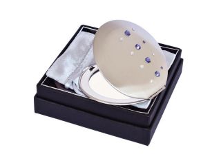 33.1 lusterko kosmetyczne fiolet biały Swarovski crystal cosmetic mirror violet white Kosmetik Taschenspiegel dla Niej gift (5).jpg