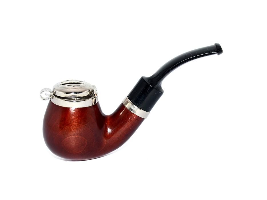 Tobacco Smoking Pipe,Leather Tobacco Pipe Pouch Pear Wood Pipe Accessorie